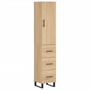 vidaXL Dulap &icirc;nalt, stejar sonoma, 34,5x34x180 cm, lemn prelucrat