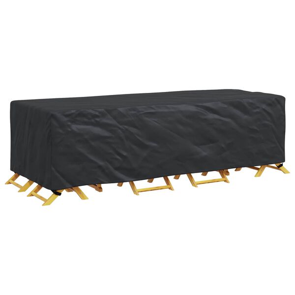 vidaXL Husă pentru mobilă Simplu Negru 270 x 110 x 70 cm 420D