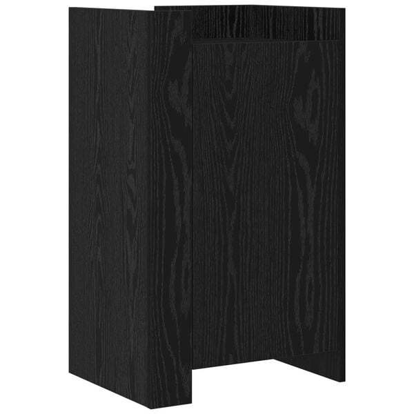 vidaXL Bufet Stejar Negru 45 x 35 x 75 cm