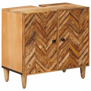 vidaXL Dulap de chiuvetă Maro 62 x 33 x 58 cm Lemn de mango solid