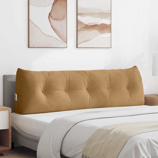 vidaXL Perna pentru spate Maro 160 x 24 x 50 cm Catifea