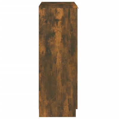vidaXL Pantofar, stejar fumuriu, 59x35x100 cm, lemn compozit