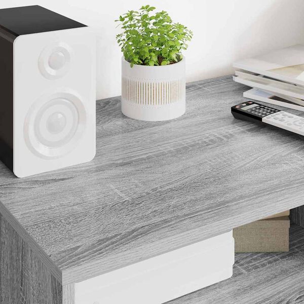 vidaXL Cabinet TV cu sertar Gri Sonoma 100 x 48 x 43 cm Lemn compozit