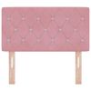 vidaXL Tăblie cap cu headboard Roz 80 cm Piele artificială