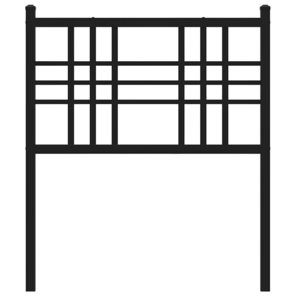 vidaXL Tăblie de pat de schimb metalică, alb, 75 cm