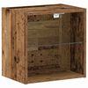 vidaXL Raft flotant cu lumină LED Maro 40 x 28,5 x 40 cm Lemn compozit