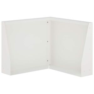 vidaXL Zid de sprijin 50 x 50 x 30 cm Oțel Alb