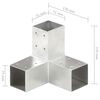 vidaXL Conector de grindă, formă Y, 71 x 71 mm, metal galvanizat