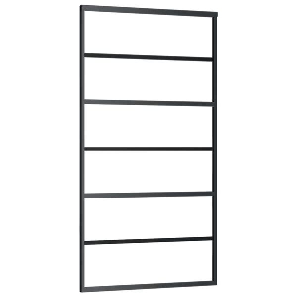 vidaXL Ușă glisantă cu set feronerie, 102x205 cm, sticlă ESG/aluminiu