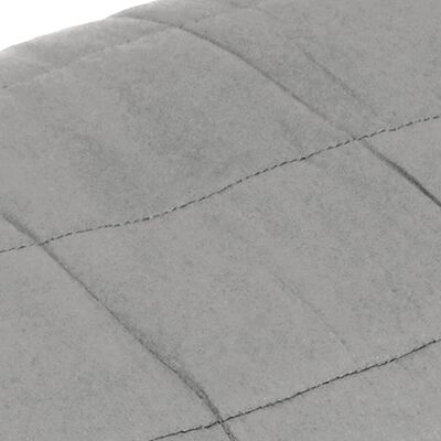 vidaXL Pătură grea, gri, 137x200 cm, 10 kg, material textil