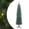 vidaXL Brad de Crăciun artificial Verde 180 cm PVC și oțel și plastic