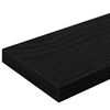 vidaXL Raft pentru cărți 4 pcs Negru 100 x 10 x 1,5 cm Lemn compozit