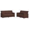 vidaXL Set de canapea 2 pcs Maro Piele artificială