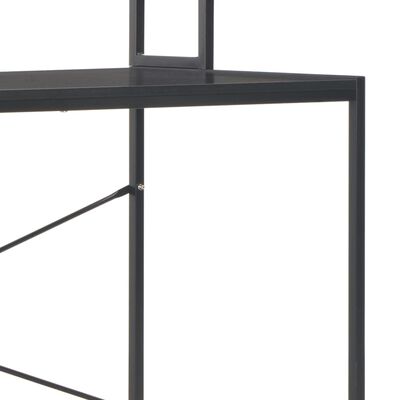 vidaXL Birou de calculator, negru, 120 x 60 x 138 cm