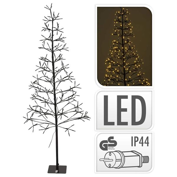 Ambiance Brad de Crăciun, cu 280 de LED-uri, 150 cm