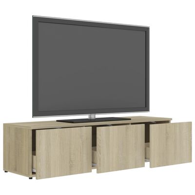 vidaXL Comodă TV, stejar Sonoma, 120 x 34 x 30 cm, PAL