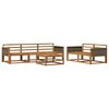 vidaXL Set de canapele de exterior 6 pcs natural Lemn Solid de Acacia