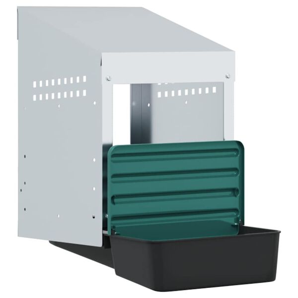 vidaXL Cuibăr pentru găini cu 1 compartiment, montat pe perete, oțel galvanizat