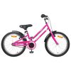 vidaXL Bicicletă pentru Copii 24 Inci pentru 8-12 ani Roz Negru
