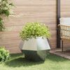 vidaXL Jardinieră 2 pcs Argintiu 75 x 75 x 60 cm Oţel inoxidabil