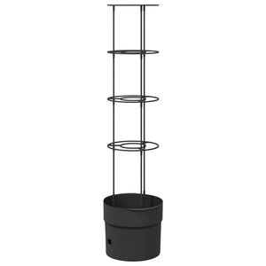 vidaXL Cultivator pentru roșii Negru &Oslash; 32 x 127 cm PP