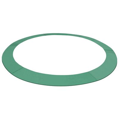 vidaXL Bandă de siguranță trambulină rotundă de 3,96 m, verde, PE