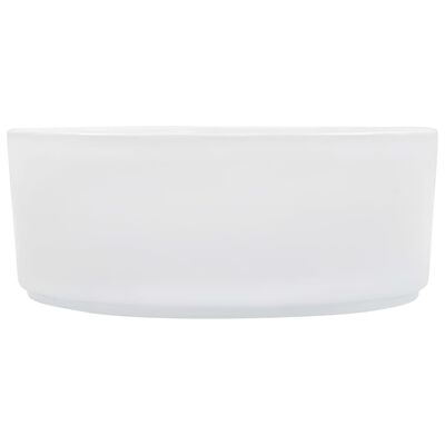 vidaXL Chiuvetă de baie, alb, 36 x 14 cm, ceramică
