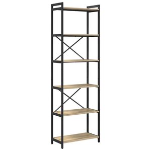 vidaXL Raft pentru cărți 60 x 30 x 189,5 cm Lemn prelucrat