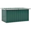 vidaXL Ladă de grădină verde 129x67x65 cm