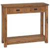 vidaXL Masă de consolă natural 90 x 30 x 80 cm Lemn solid de tec
