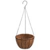 vidaXL Jardiniere suspendate căptușeală cocos 4buc negru &Oslash;35x52cm oțel