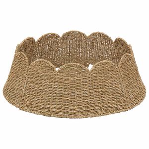 vidaXL Guler pentru Pomul de Crăciun Rotund natural Diam. 75 x 25 cm