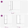 vidaXL &Icirc;ncărcare duș Manual Auriu 95 x 140 cm Sticlă ESG și aluminiu