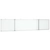 vidaXL Tablă magnetică pliabilă, alb, 200x40x1,7 cm, aluminiu