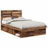 vidaXL Cadru de pat Lemn vechi 120 x 200 cm Lemn de pin masiv