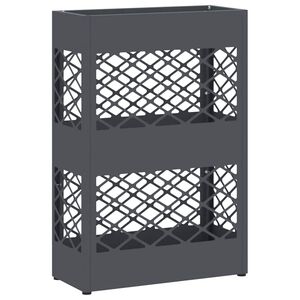 vidaXL Stand pentru Umbrele de Plouă Antracit 28 x 12 x 41 cm Oțel