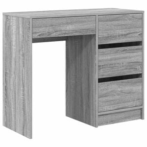 vidaXL Birou Gri Sonoma Lemn prelucrat 90 x 37.5 x 75 cm