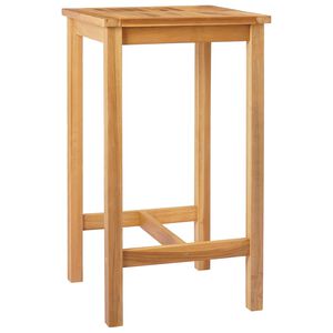vidaXL Masă de bar natural 60 x 60 x 105 cm Teak solid