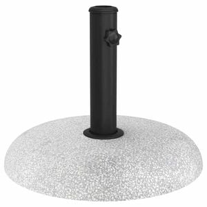 vidaXL Bază pentru umbrelă 20,9kg Gri deschis Beton Rotund