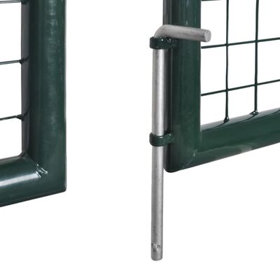 vidaXL Poartă dublă pentru gard din oțel vopsit electrostatic