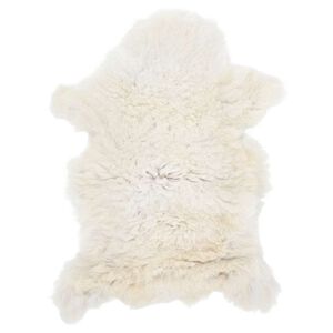 vidaXL Piele de oaie, crem, (60-70)x(90-100) cm
