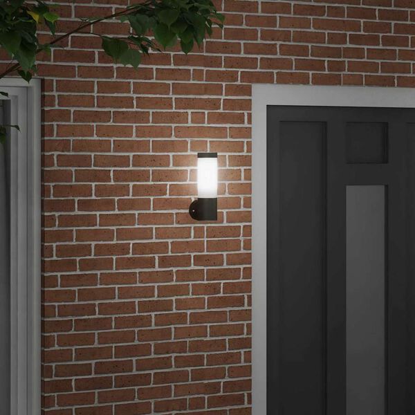 vidaXL Lumină de perete pentru exterior Negru 12 x 8,5 x 27 cm