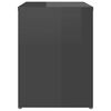 vidaXL Noptiere, 2 buc., gri extralucios, 40x30x40 cm, PAL