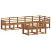 vidaXL Set de canapele de exterior 8 pcs natural Lemn Solid de Acacia