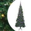 vidaXL Pom de Crăciun Artificial pentru Colț Verde 180 cm PVC și Metal