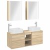 vidaXL Set de mobilier pentru baie 5 pcs Stejar Sonoma