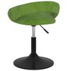 vidaXL Scaun de bucătărie pivotant, verde deschis, catifea