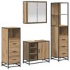 vidaXL Set de mobilier pentru baie 4 buc. Stejar Artizanal