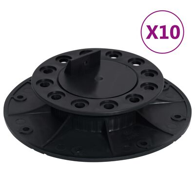 vidaXL Picioare pentru podea reglabile, 10 buc., 25-40 mm