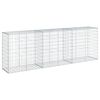 vidaXL Coș gabion cu capac, 300x50x100 cm, fier galvanizat